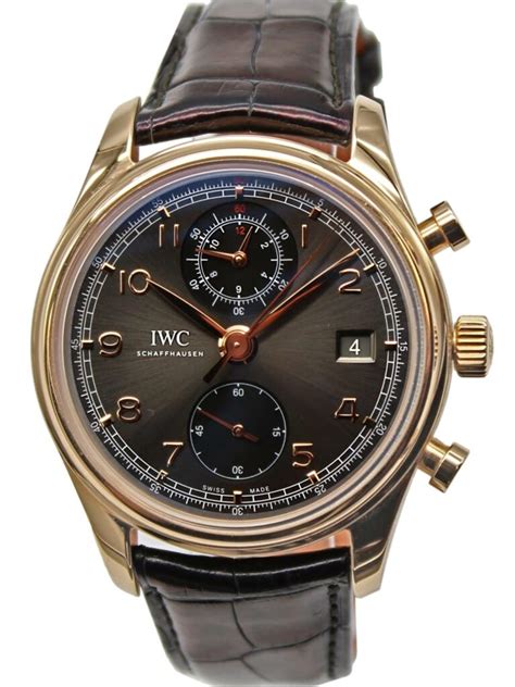 iwc portugieser chronograph gold|iwc portuguese price list.